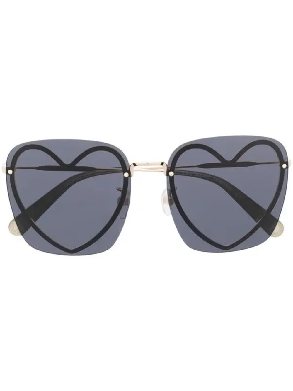 MARC JACOBS Overside Heart-frame Sunglasses